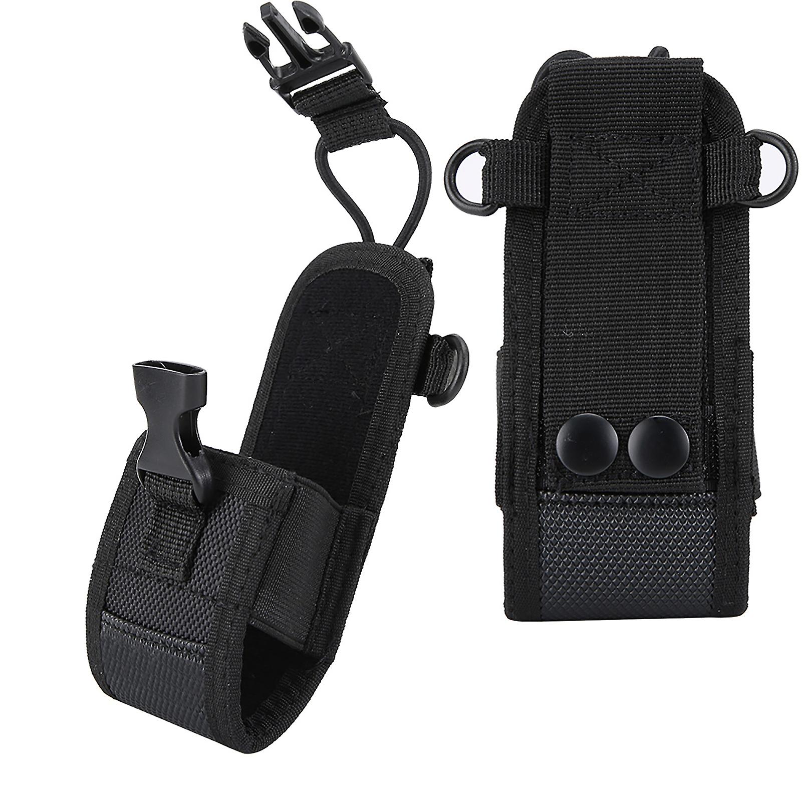 2pcs Msc 20d Universal Nylon Adjustable Wide Shoulder Strap Walkie Talkie Protective Cover