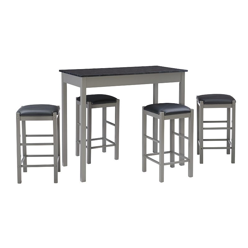 Linon Lancer Bar Table and Stool 5-piece Set