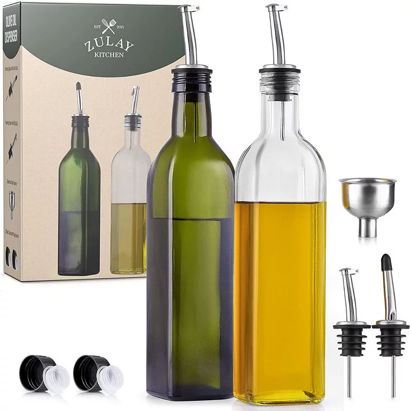 Olive Oil Dispenser Bottle with Accessories