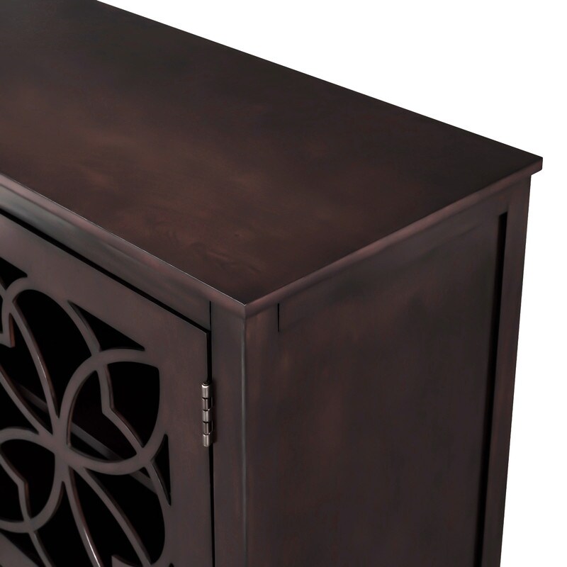 Accent locker with adjustable shelves  French wood sideboard and buffet table