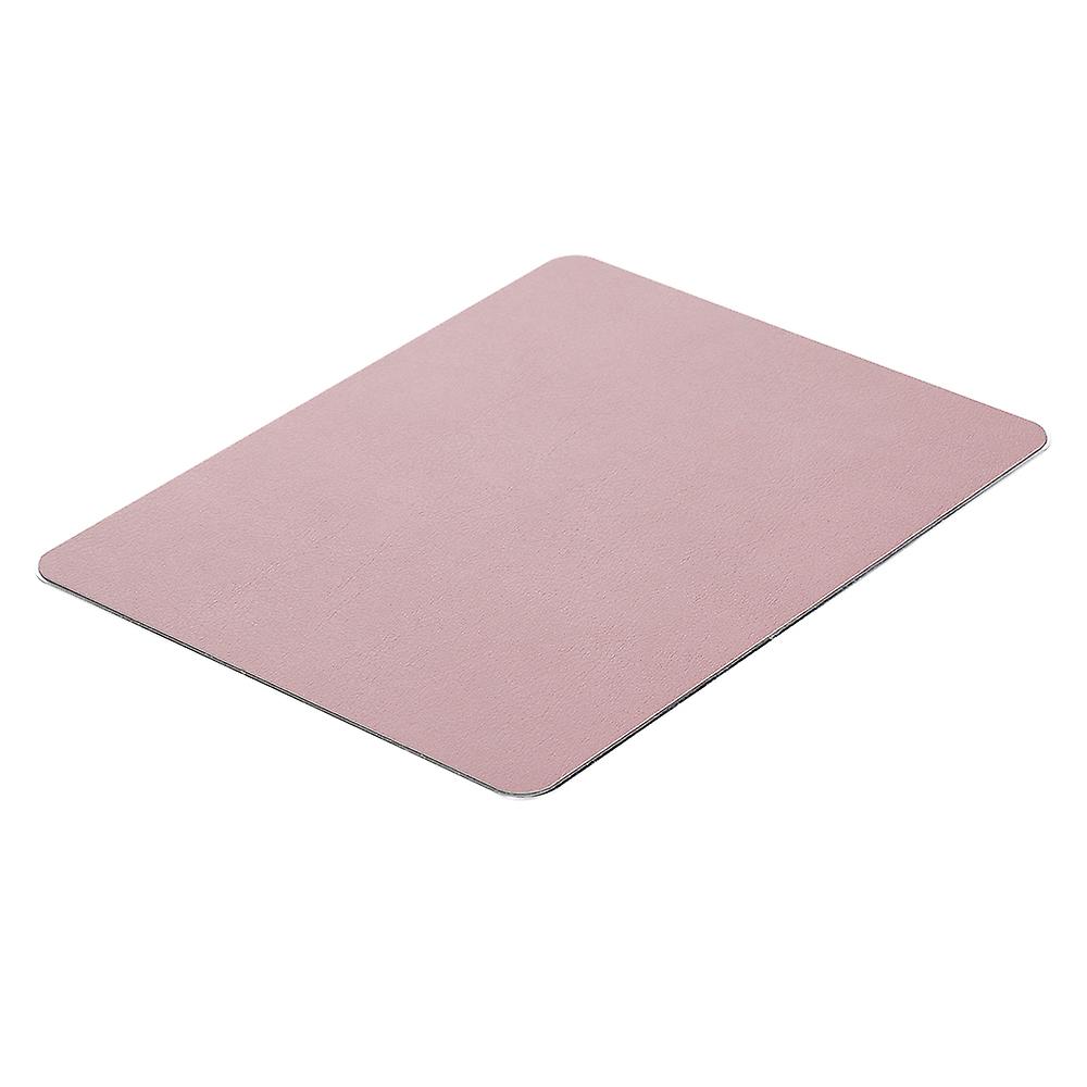 Small Aluminum Mouse Pad Pu+pvc Dual Purpose Mouse Pad Gaming Office Mouse Pad 198*160mm Rose Gold Rose Gold