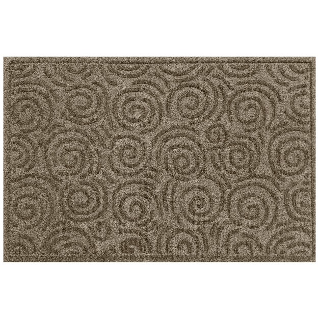 Waterhog 2 x27 x3 x27 Swirls Indoor outdoor Doormat Camel