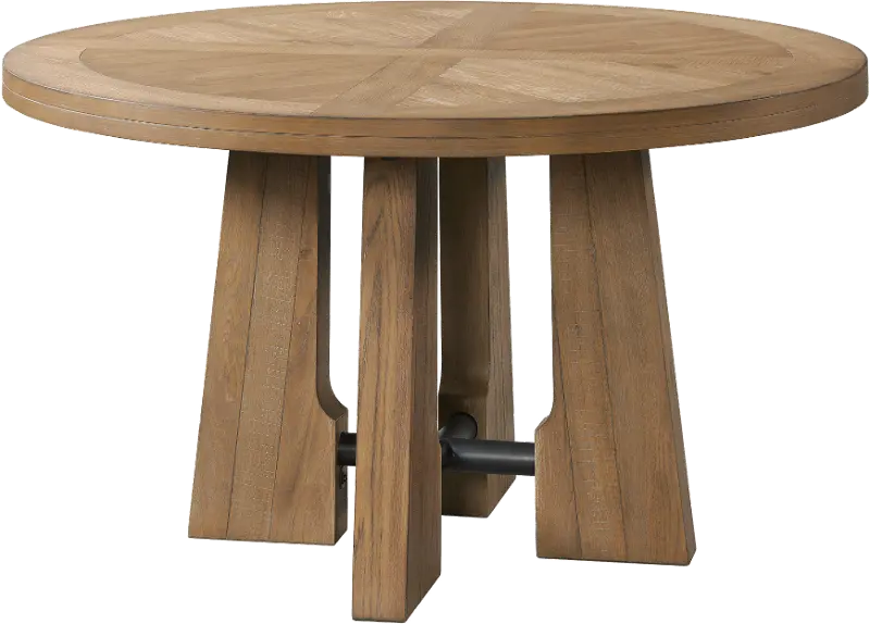 Loft Harbor Light Brown Round Dining Room Table