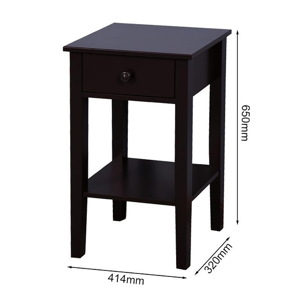 Bedroom Floor-standing Storage Table with a Drawer