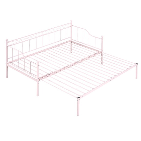 Twin Size Metal Daybed with Trundle  Daybed with S...