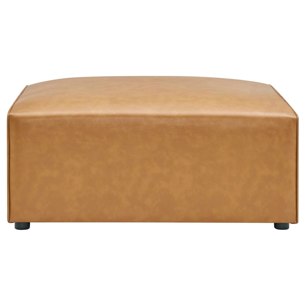 Mingle Performance Vegan Leather Ottoman