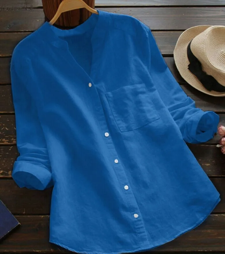 Linen Cotton Casual Loose Shirt-Buy 2 Free Shipping