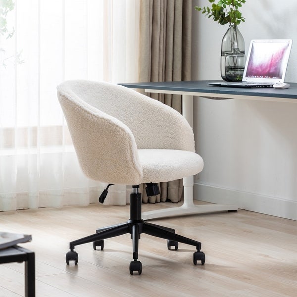 Modern Cute Accent Armchair Swivel Makeup Stool for Bedroom