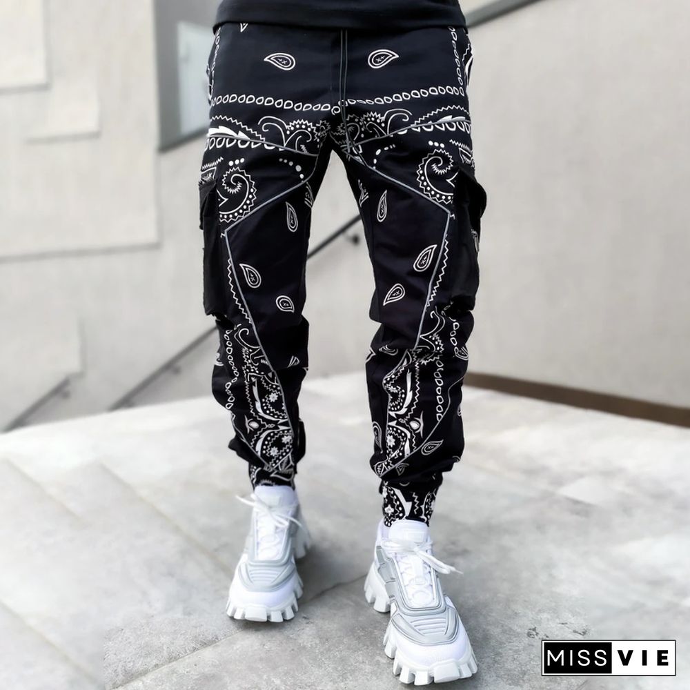 Project-S Paisley Bandana Kami Cargo Harem Pants