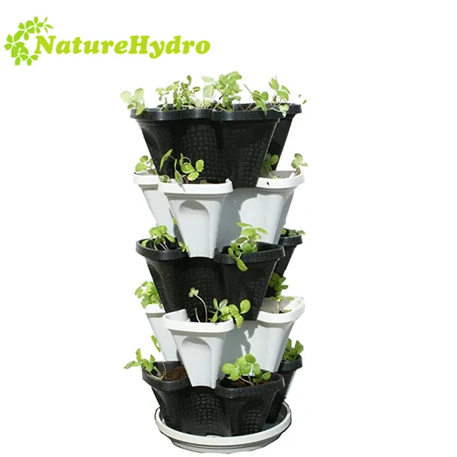 Vertical Tower Garden Planter Stacked Strawberry Pots