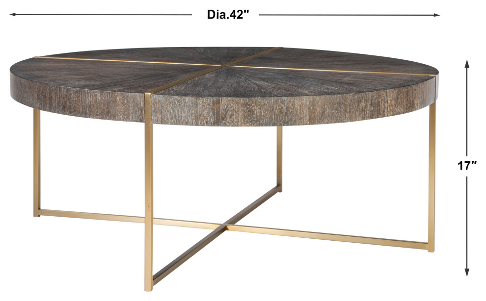 Uttermost Taja Round Coffee Table   Contemporary   Coffee Tables   by Buildcom  Houzz
