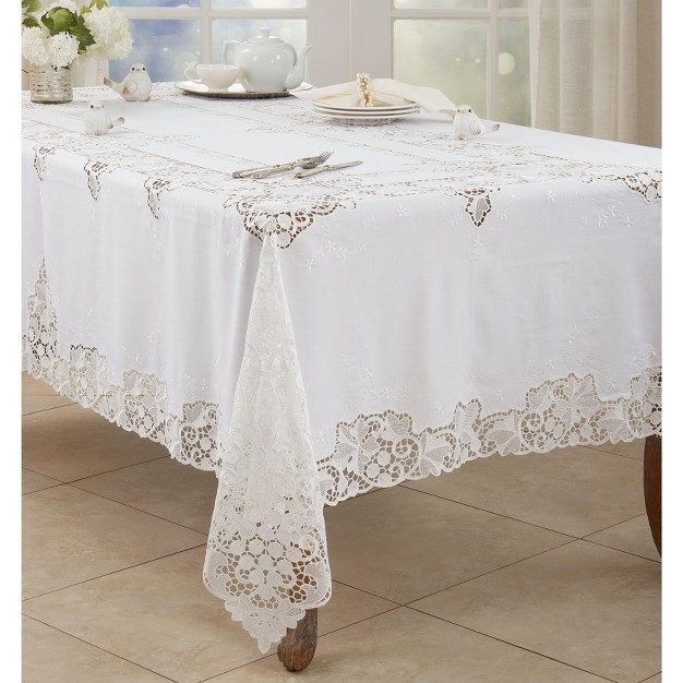 Saro Lifestyle Classic Lace Tablecloth