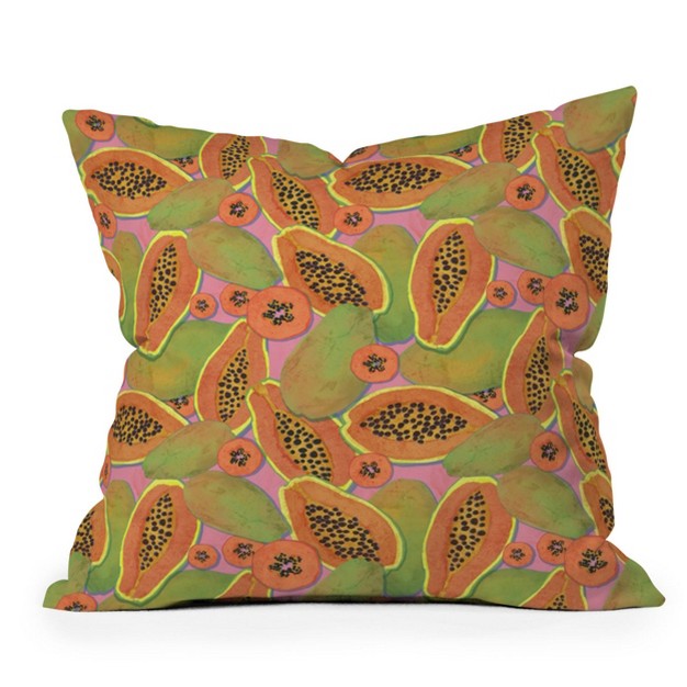 Sewzinski Papayas Outdoor Throw Pillow Deny Designs