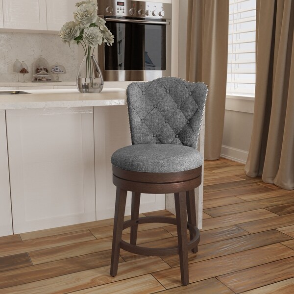 Hillsdale Edenwood Wood Bar Height Swivel Stool