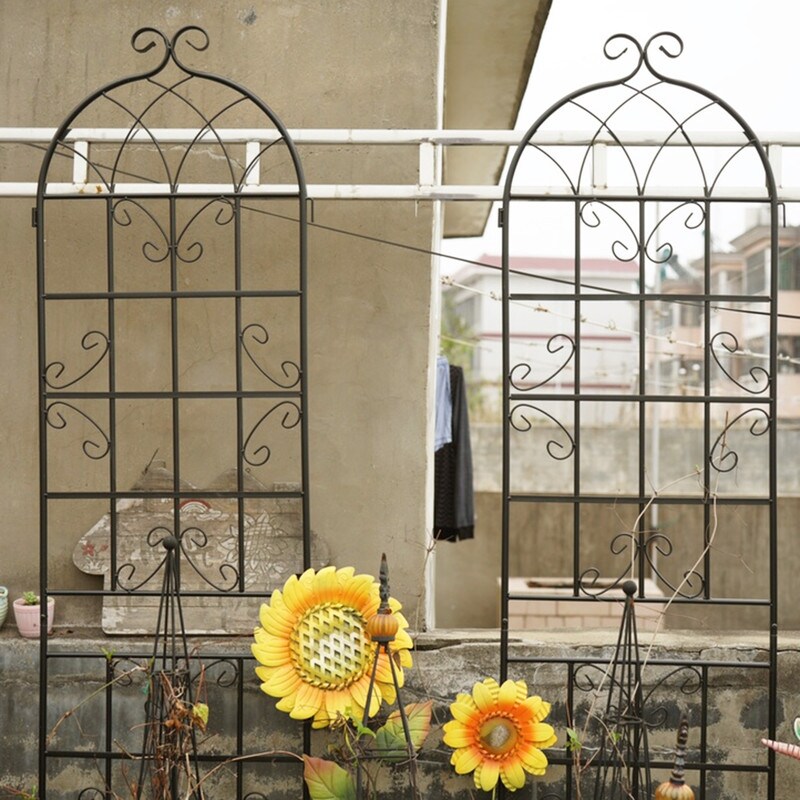 2 Pack Metal Garden Trellis Rustproof Trellis for Climbing Plants 86.7\