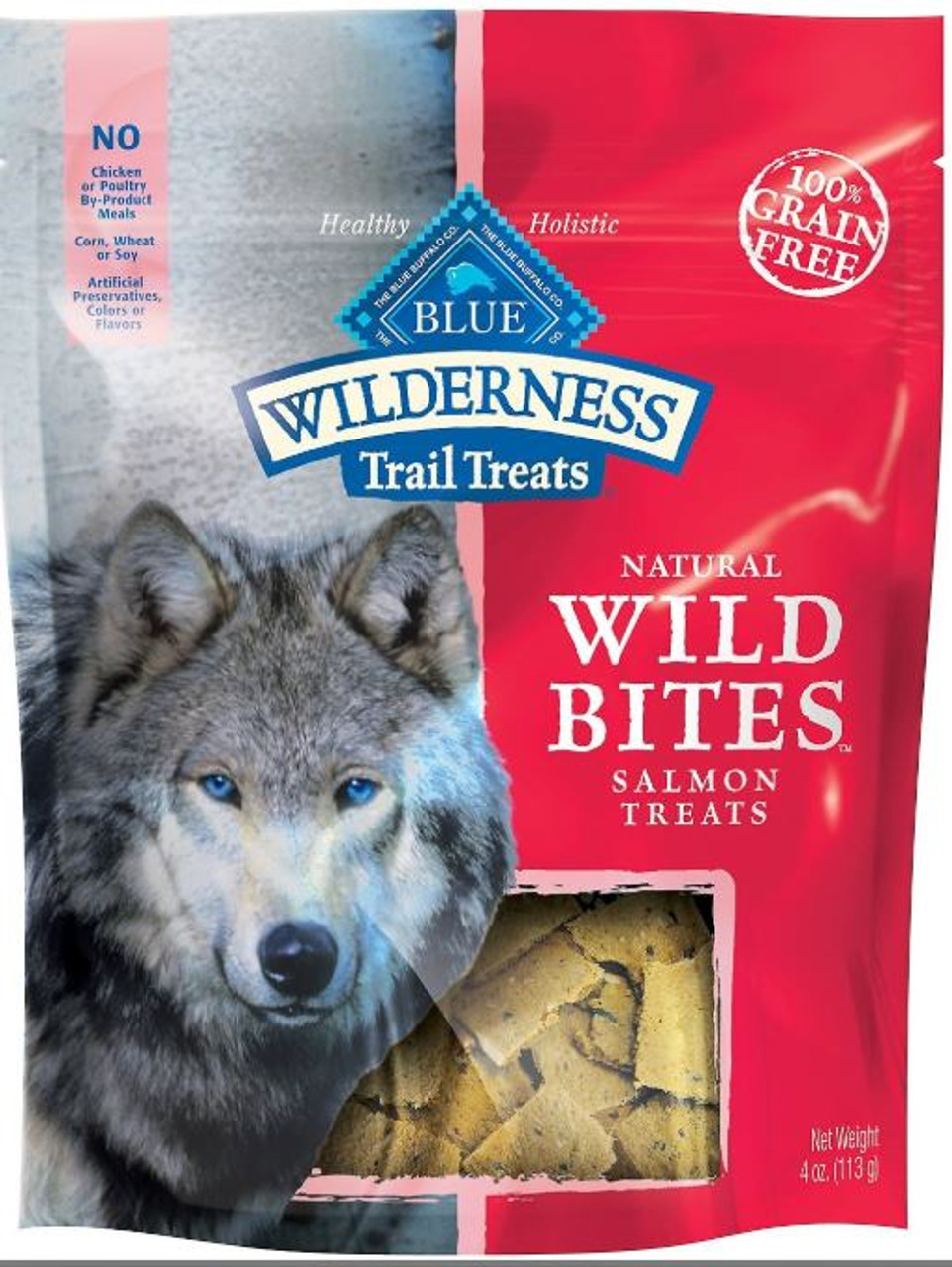 Blue Buffalo Wilderness Trail Treats Salmon Wild Bites Dog Treats 4oz