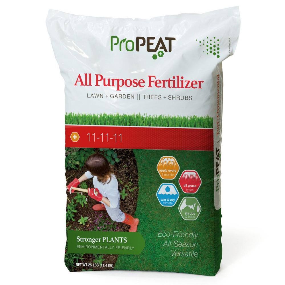 PROPEAT 25 lbs. 5445 sq. ft. All-purpose Dry Lawn Fertilizer (11-11-11) .NA