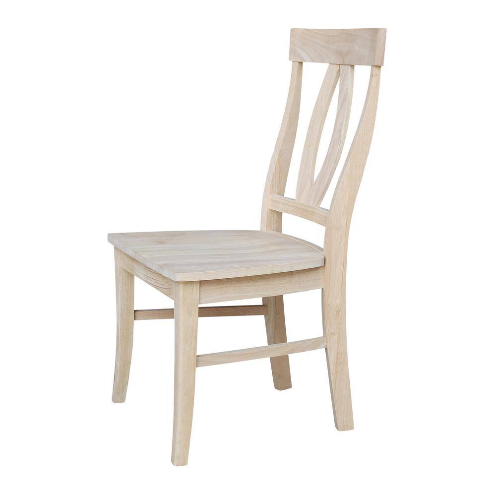 International Concepts Verona Unfinished Wood Dining Chair (Set of 2) C-170P