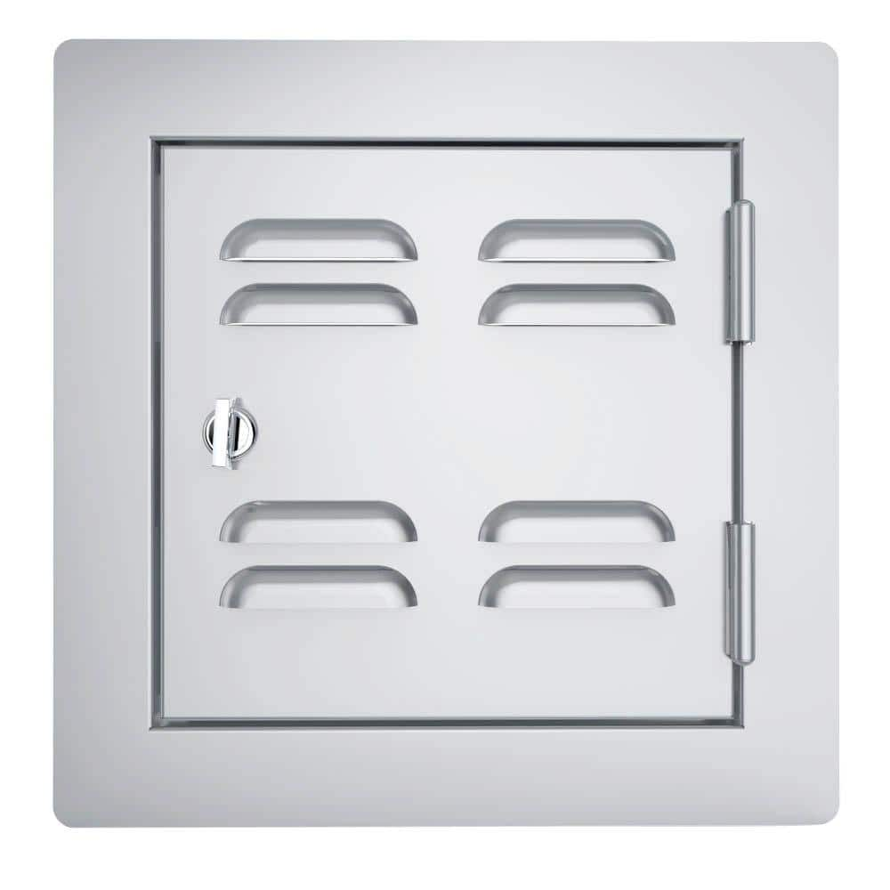 Sunstone Classic Series 12 in. x 12 in. 304 Stainless Steel Right Swing Vented Door C-VSDR12