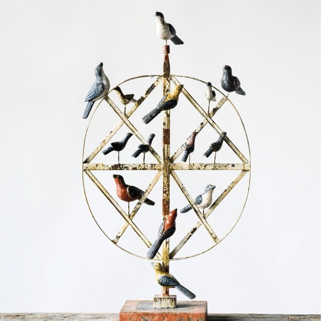 Decorative Figurine Birds On Wire Storied Home