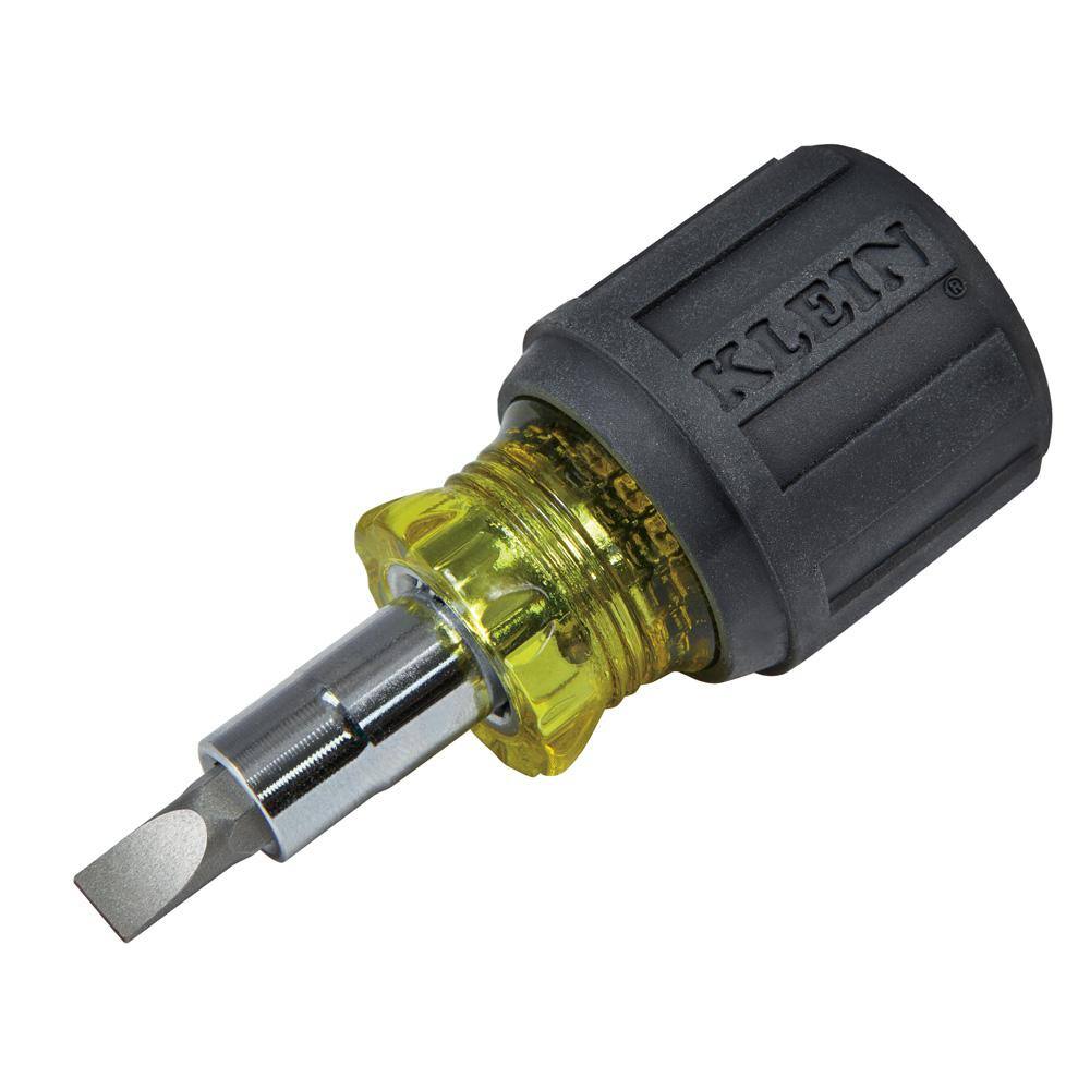 Klein Tools Stubby Multi-Bit ScrewdriverNut Driver- Cushion Grip Handle 32561