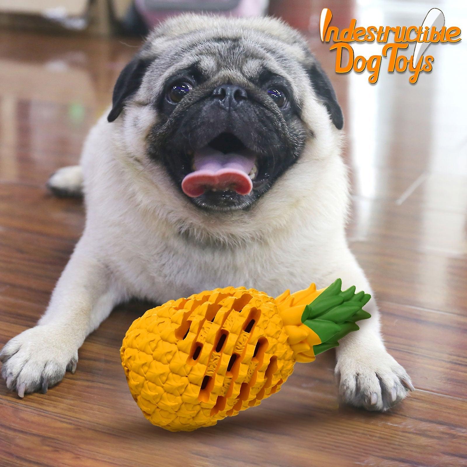 Tough pineapple dog chew toys