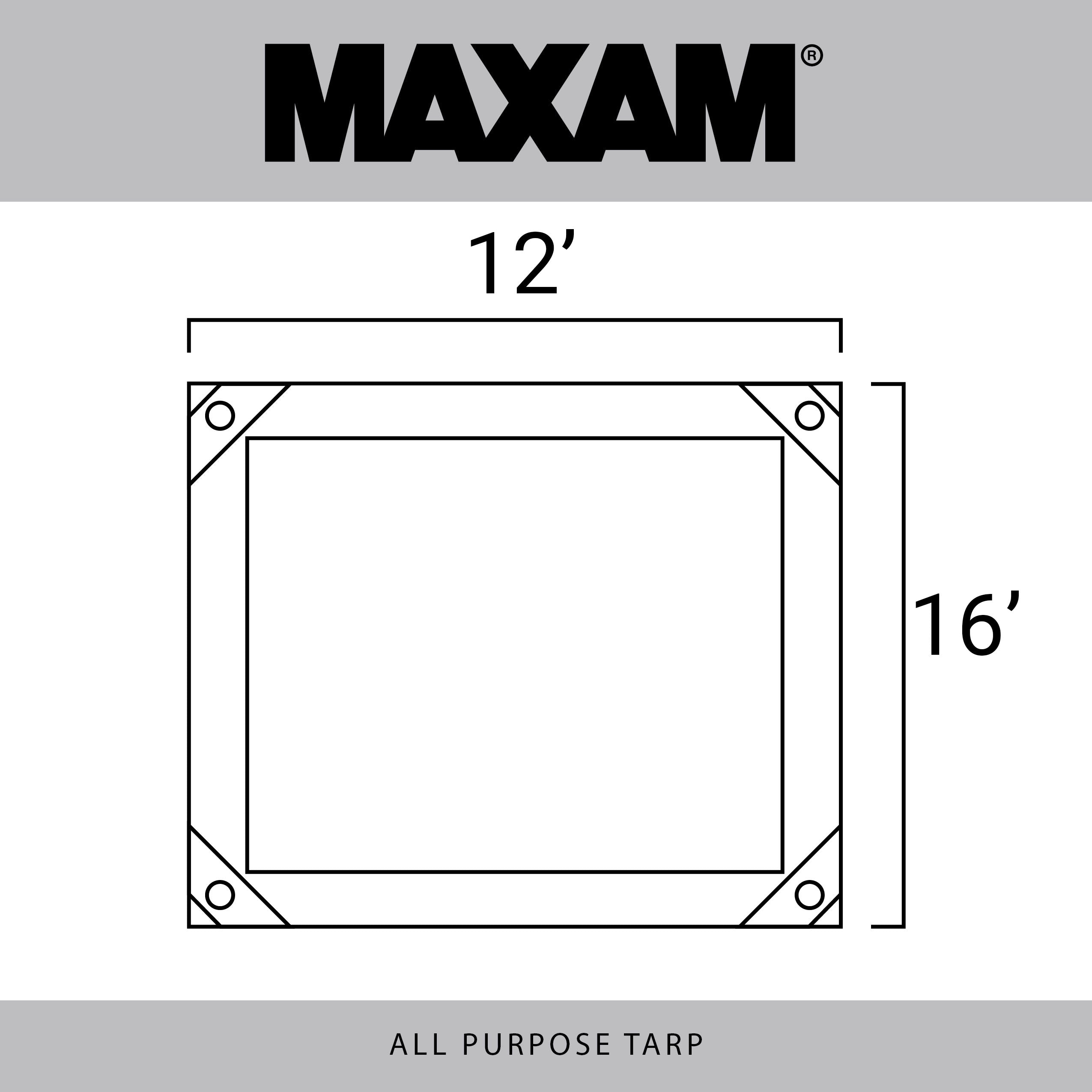 Maxam? 12? x 16? All-Purpose Tarp.