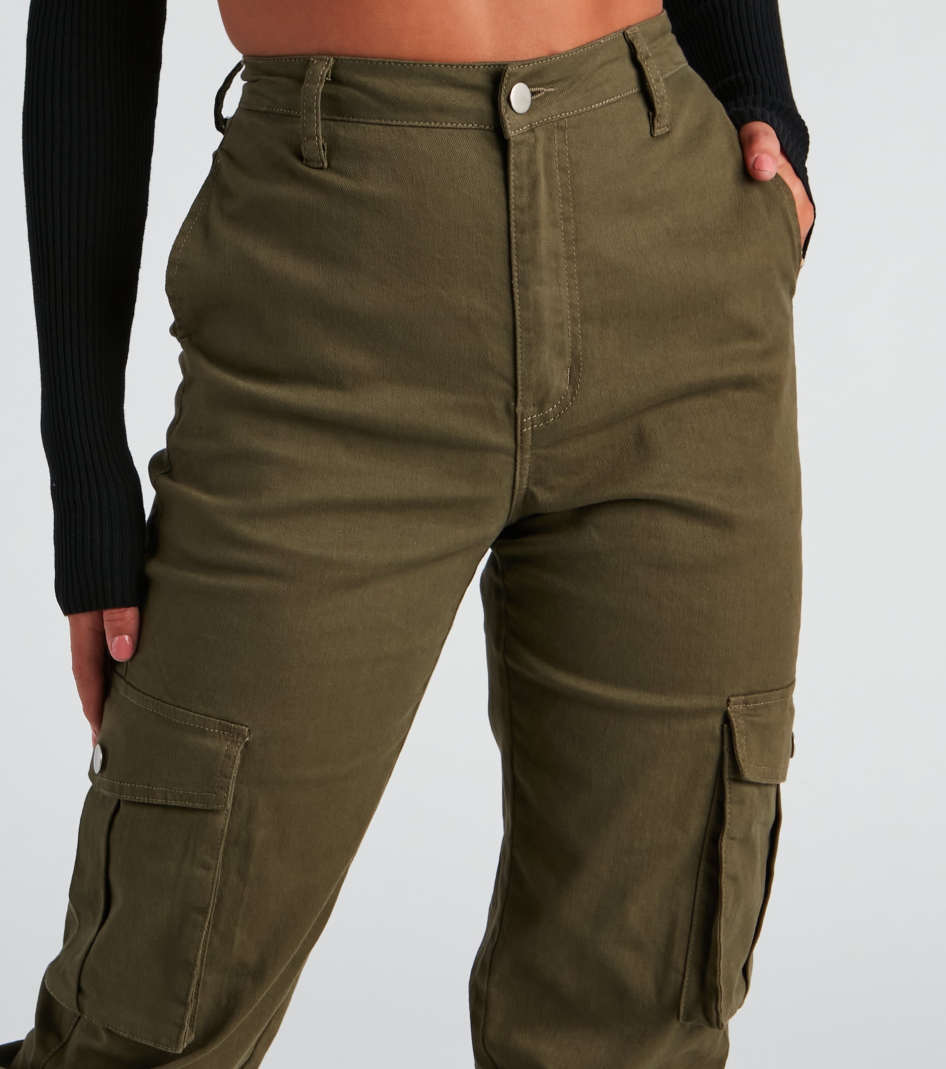 Jog My Memory High Rise Cargo Joggers