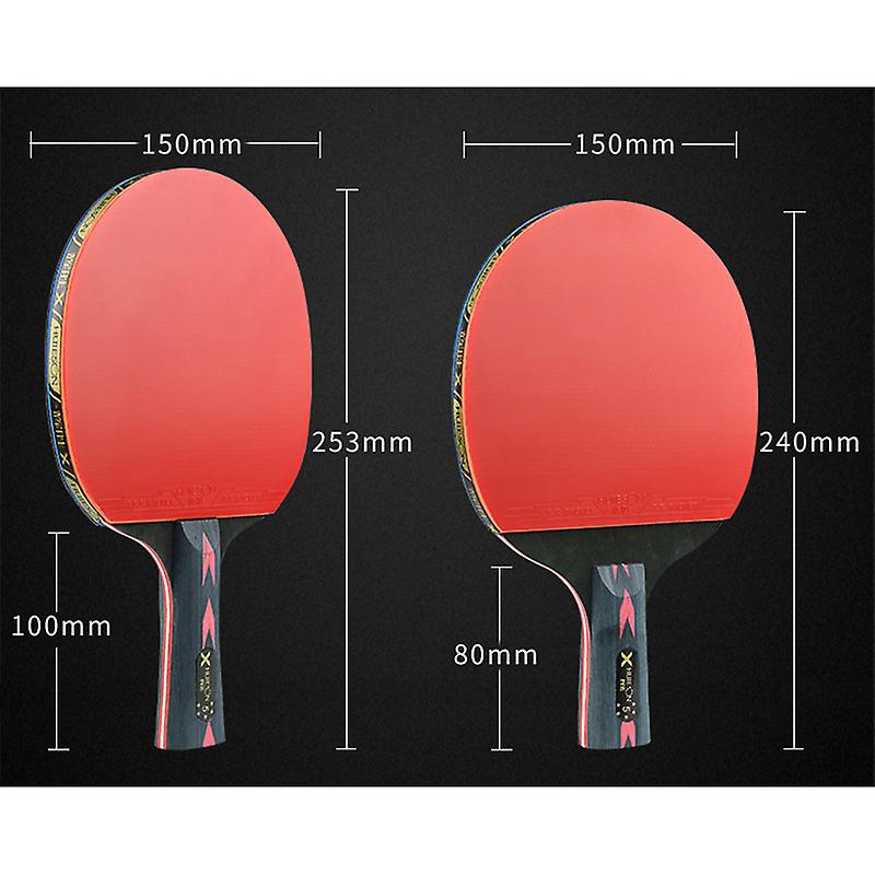 5 Star 2Pcs Upgraded Carbon Table Tennis Racket Set Powerful Ping Pong