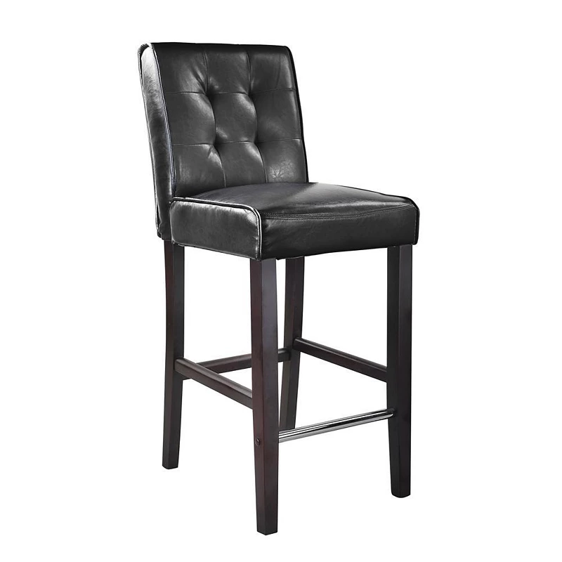 CorLiving Antonio Bar Height Barstool Bonded Leather