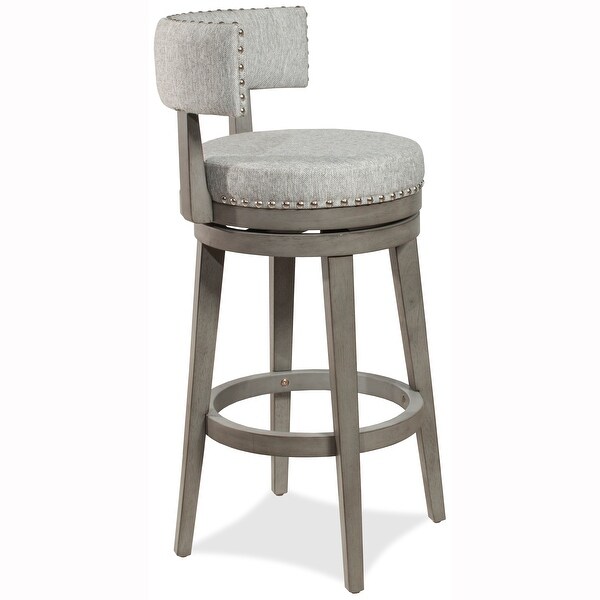 Hillsdale Furniture Lawton Wood Swivel Stool， Antique Gray