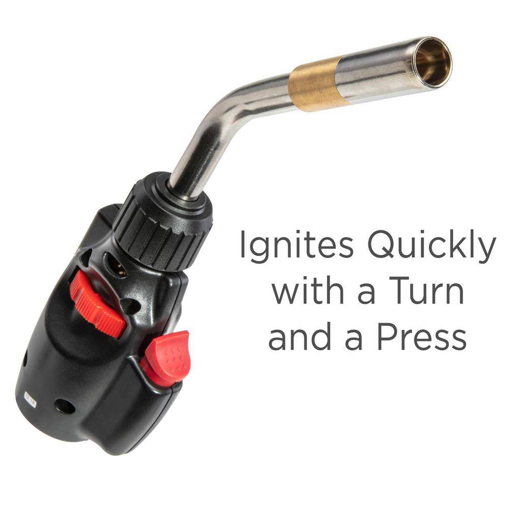 Ivation Propane Torch Torch Lighter with Trigger-Start Ignition and Adjustable Flame IVATSPT08