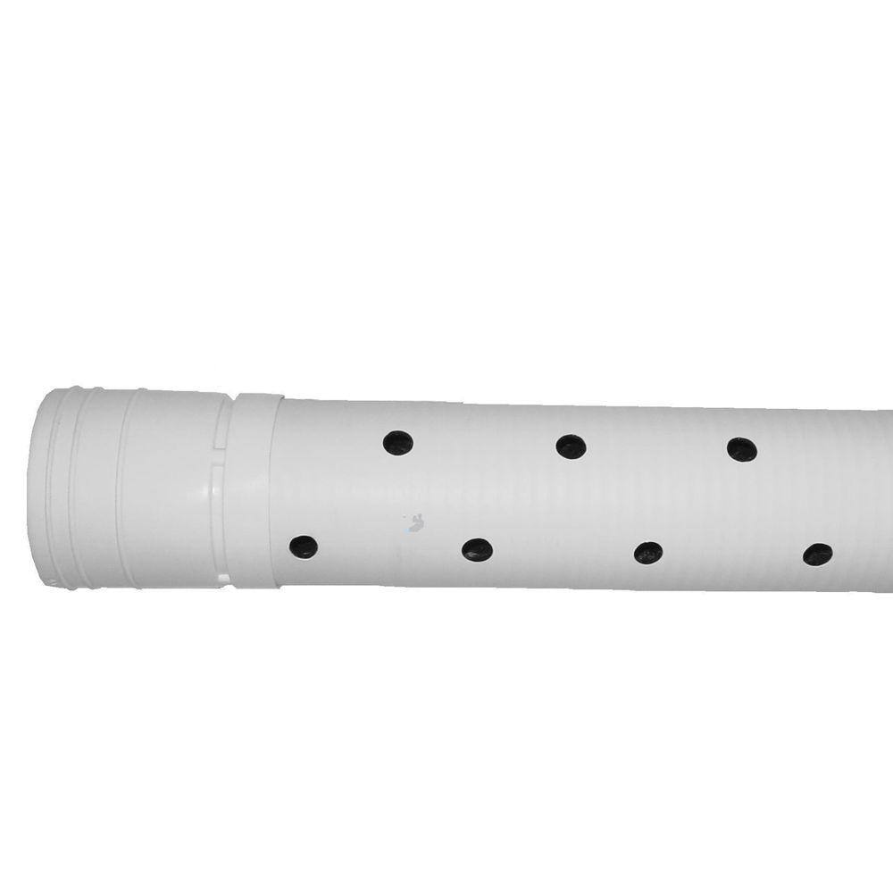 Advanced Drainage Systems 4 in. x 10 ft. Triplewall Perforated Drain Pipe 4520010