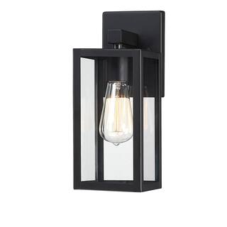 Hukoro Martin 1-Light Matte Black Outdoor Wall Lantern Sconces (2-Pack) F87702-BK