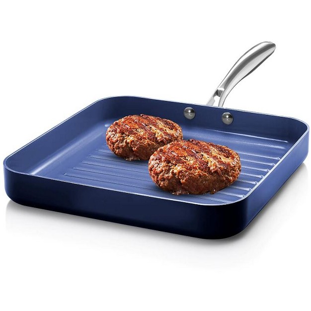 Granitestone Blue 10 5 Nonstick Square Grill Pan