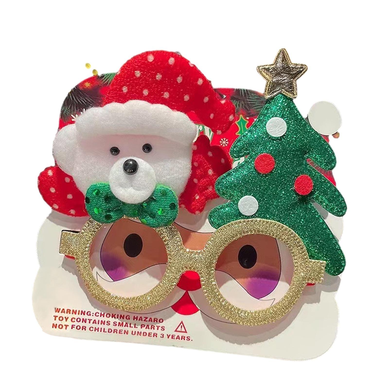 Christmas Glasses Creative Snowman Costume Eyeglasses Christmas Party Favors Bear And Xmas Tree