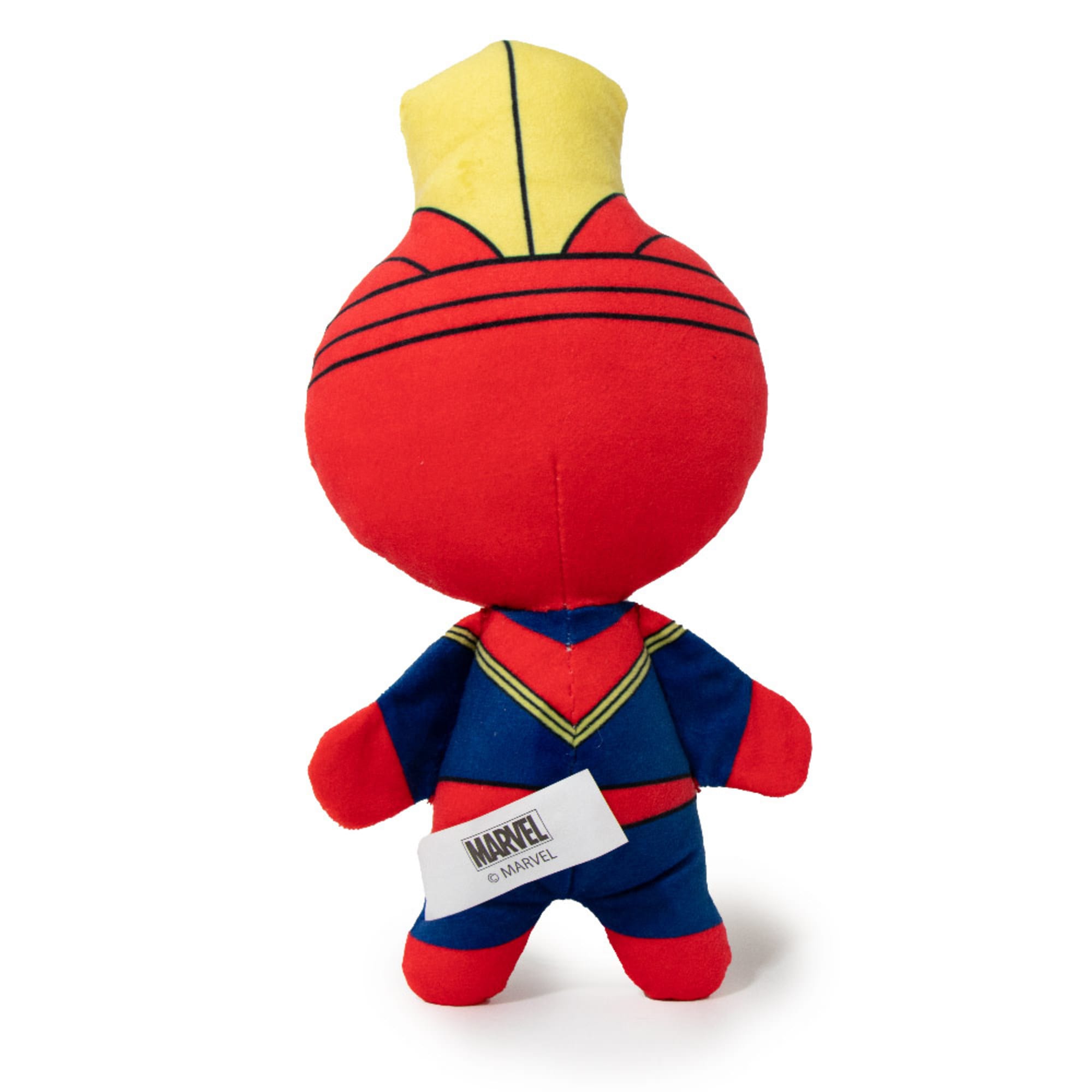 Buckle-Down Marvel Kawaii Captain Marvel Standing Pose Plush Squeaker Dog Toy， Medium