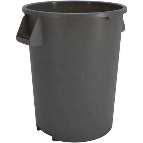 Carlisle 84104423 Bronco Round Waste Container - 44 Gallon Capacity， Gray