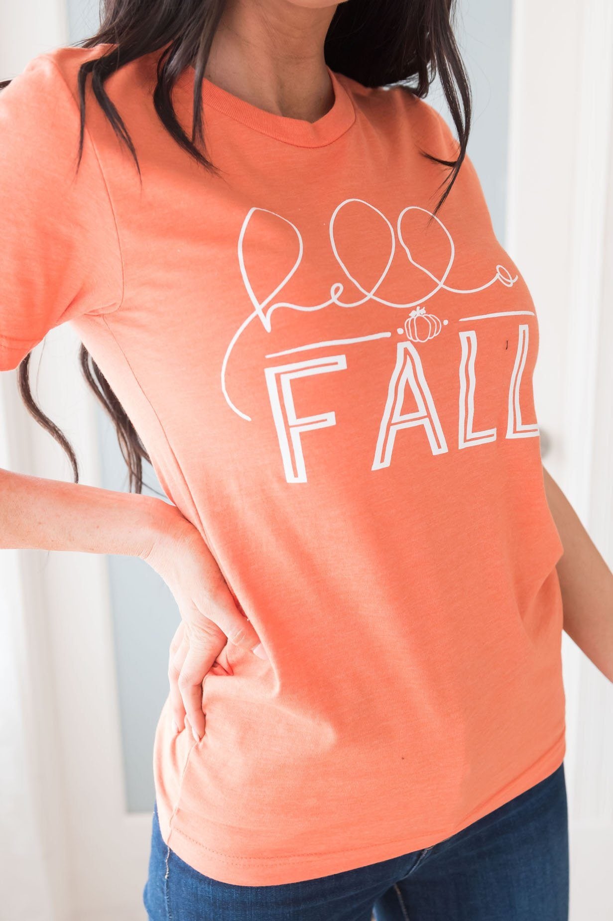 Hello Fall Modest Tee