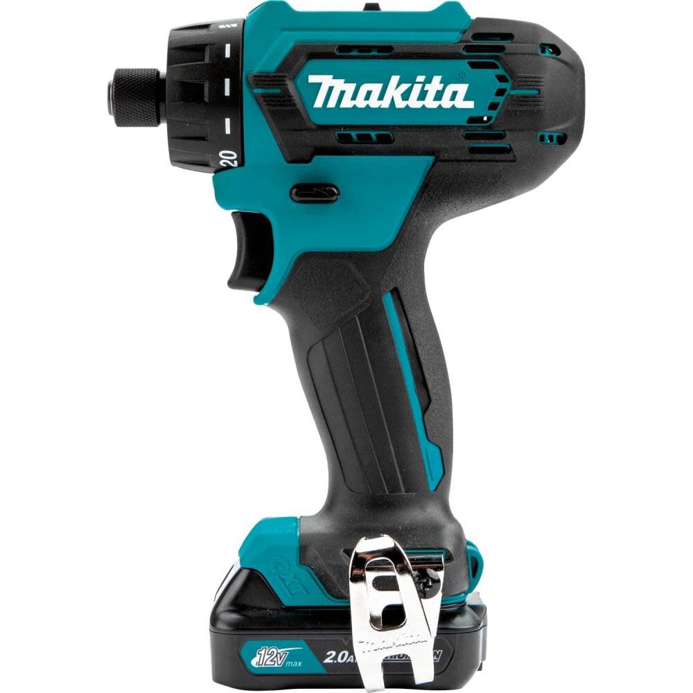 Makita 12V Max CXT Lithium-Ion Cordless 1/4 In. Hex Driver-Drill Kit (2.0Ah) FD10R1 from Makita