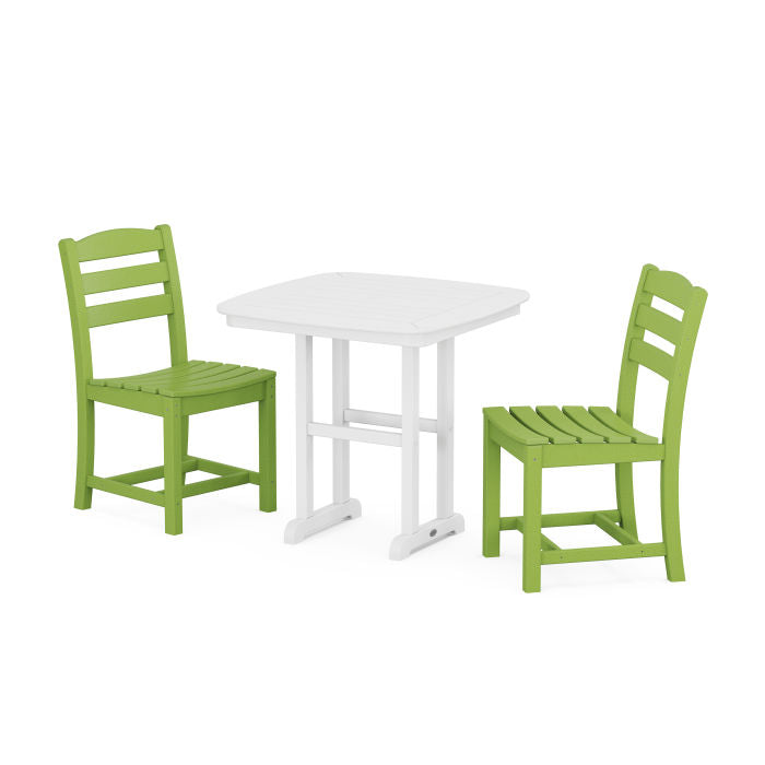 Polywood La Casa Café Side Chair 3-Piece Dining Set PWS1211-1