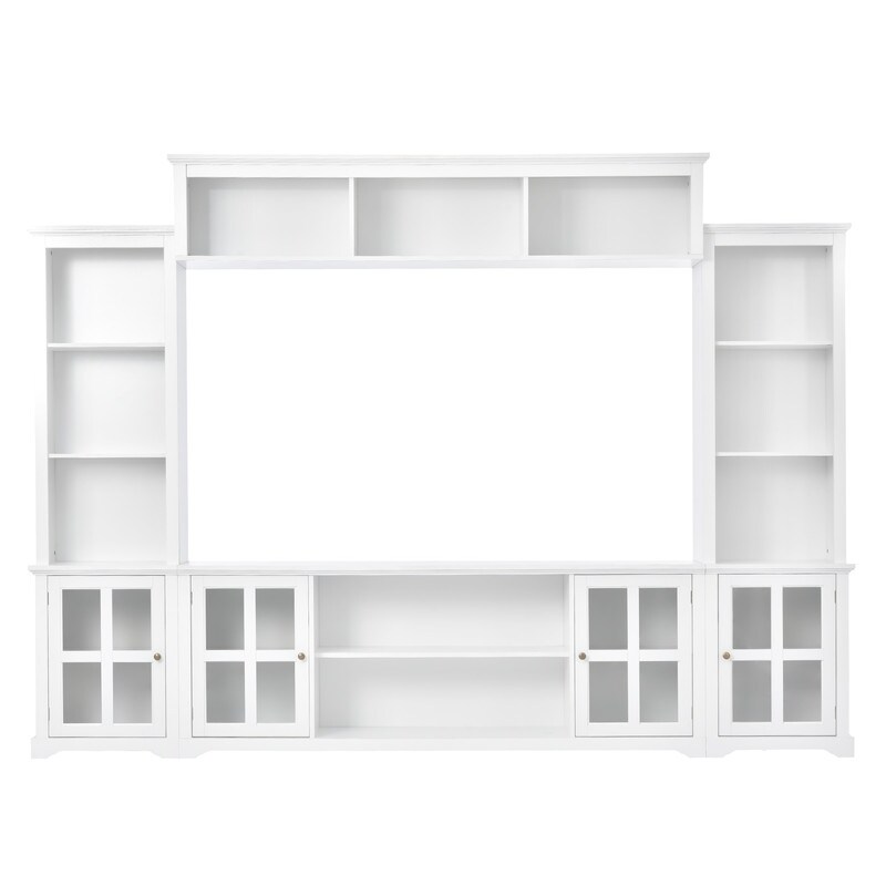 Modern Entertainment Wall Unit  TV Console Table for TVs Up to 70\