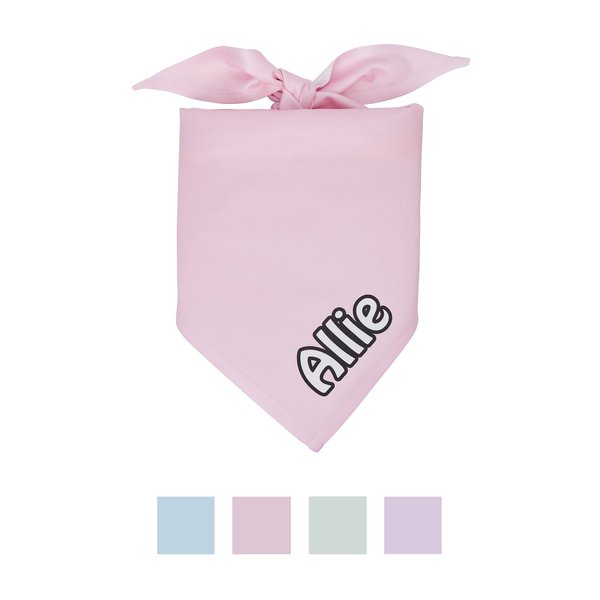 Frisco Solid Pastel Personalized Dog and Cat Bandana