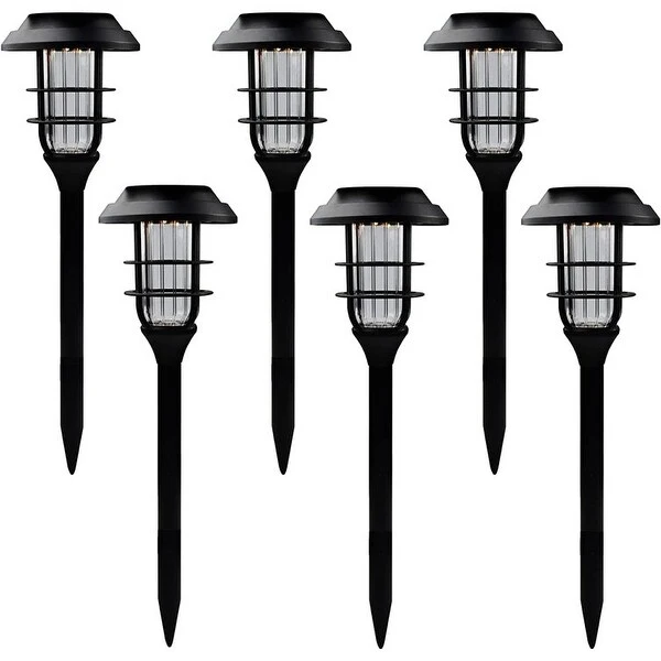 6PK Black Low Voltage Pathway Light