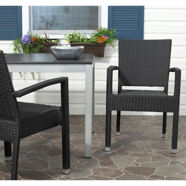 Kelda Stacking Arm Chair set Of 2 Safavieh