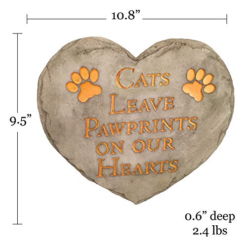 Spoontiques 13029 9 in. Stepping Stone - Cats Leave Pawprints