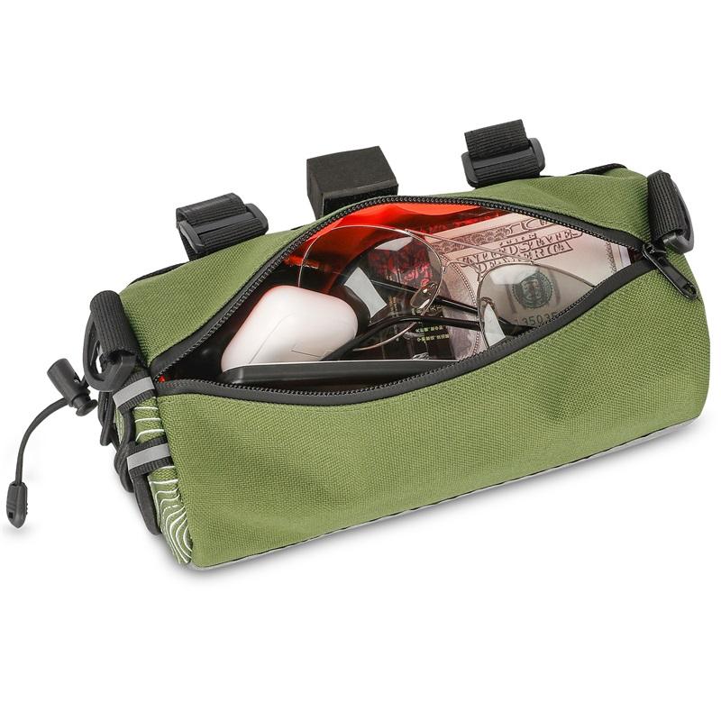 Travel Outdoor Cycling Bicycle Frame Tube Bags Waterproof Bike Handlebar Bag Portable Bicycle Handlebar Bag