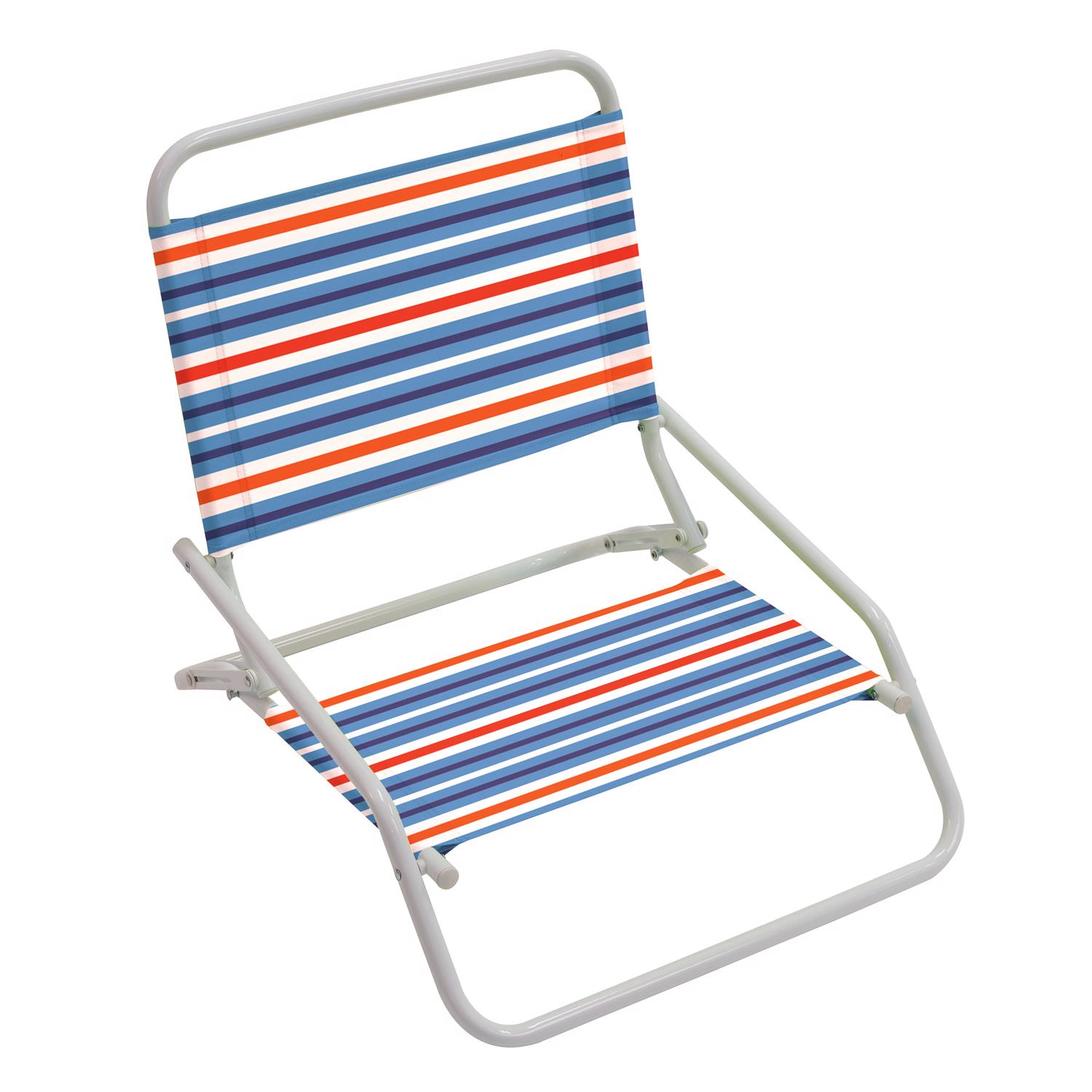 Rio Brands Aloha Beach 1-Position Multicolored Beach Folding Chair