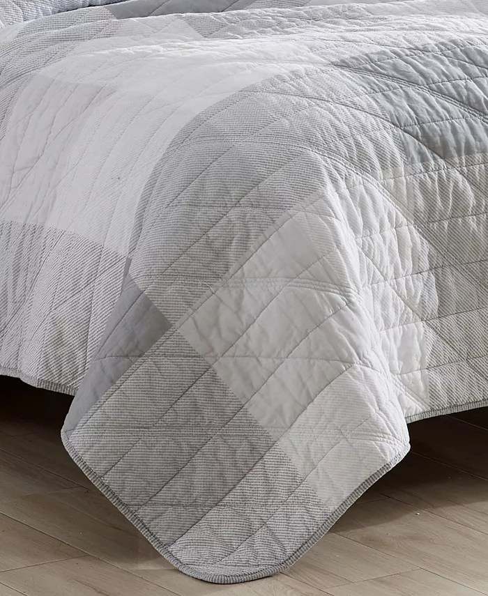 Eddie Bauer Boulder Plaid Quilt Set， Twin， 2 Piece