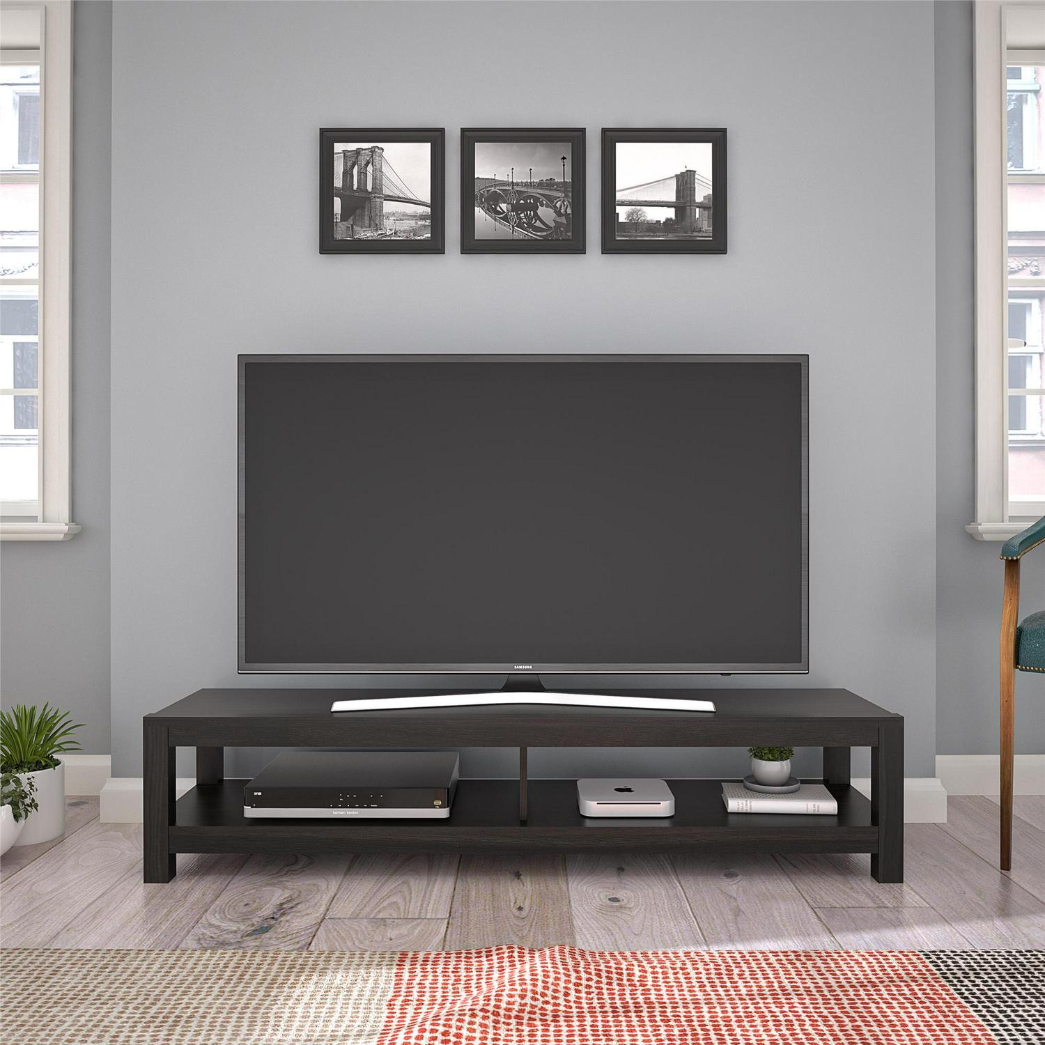 Mainstays Parsons TV Stand for TVs up to 65  Espresso  Crowdfused